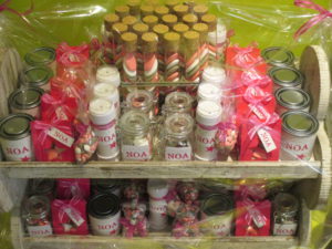 Doopsuiker fuchsia en wit met ster thema