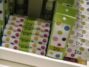 Doopsuiker wit en groen met bolletjes