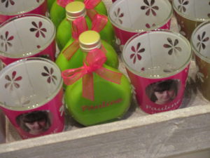 Communiebedankjes fuchsia en groen