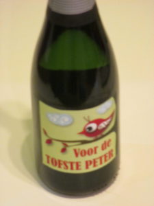 Doopsuiker blauw/rood met vogeltje