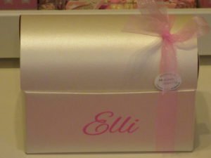 Doopsuiker roze/taupe met sterretjes
