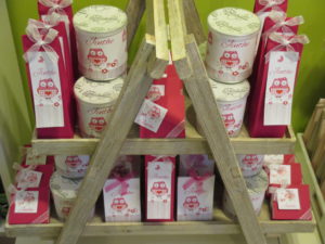 Doopsuiker fuchsia met uiltje