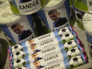 Communiebedankjes thema voetbal